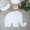 Tapis uni enfant éléphant antidérapant Frieda