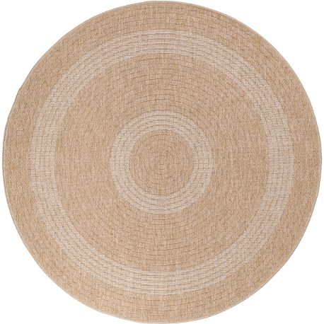 Tapis rond extérieur et intérieur aspect naturel River