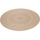 Tapis aspect naturel rond intérieur et extérieur Jutta