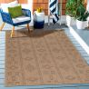 Tapis géométrique plat aspect naturel Tosca