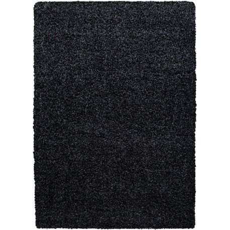 Tapis uni à longues mèches rectangle Swirls