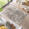 Tapis vintage aspect viscose rayé Naomi