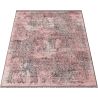 Tapis vintage aspect viscose rayé Naomi