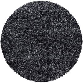 Tapis rond shaggy bicolore moderne Eve