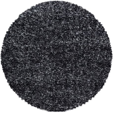 Tapis rond shaggy bicolore moderne Eve