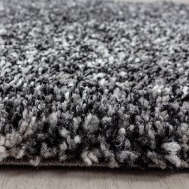 Tapis rond shaggy bicolore moderne Eve