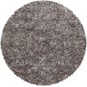 Tapis rond shaggy bicolore moderne Eve