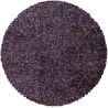 Tapis rond shaggy bicolore moderne Eve