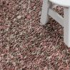 Tapis rond shaggy bicolore moderne Eve