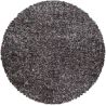 Tapis rond shaggy bicolore moderne Eve