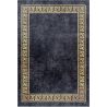 Tapis baroque noir lavable en machine Valencia