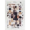 Tapis patchwork imitation cuir lavable en machine Nola