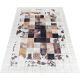 Tapis patchwork imitation cuir lavable en machine Nola