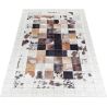 Tapis patchwork imitation cuir lavable en machine Nola