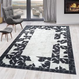 Tapis imitation cuir pachwork lavable en machine Stars