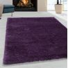 Tapis shaggy moelleux uni rectangle Cloudy