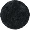 Tapis shaggy moelleux uni rond Matheo