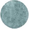 Tapis shaggy moelleux uni rond Matheo