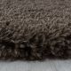 Tapis shaggy moelleux uni rond Matheo
