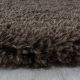 Tapis shaggy moelleux uni rond Matheo