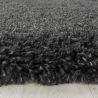 Tapis shaggy moelleux uni rond Matheo