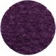 Tapis shaggy moelleux uni rond Matheo