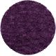 Tapis shaggy moelleux uni rond Matheo