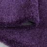 Tapis shaggy moelleux uni rond Matheo