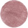 Tapis shaggy moelleux uni rond Matheo