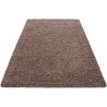 Tapis uni shaggy rectangle Aimee