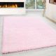 Tapis uni shaggy rectangle Aimee