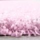 Tapis uni shaggy rectangle Aimee