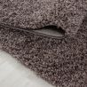 Tapis uni shaggy rectangle Aimee