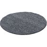 Tapis uni shaggy rond Bright