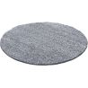 Tapis uni shaggy rond Bright