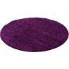 Tapis uni shaggy rond Bright