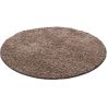 Tapis uni shaggy rond Bright