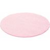 Tapis uni shaggy rond Bright