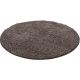 Tapis uni shaggy rond Bright