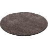 Tapis uni shaggy rond Bright