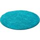 Tapis uni shaggy rond Bright