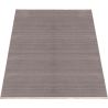 Tapis uni rayé aspect viscose moderne Uno