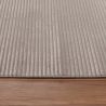 Tapis uni rayé aspect viscose moderne Uno