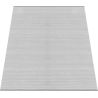 Tapis uni rayé aspect viscose moderne Uno