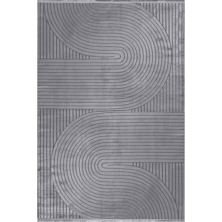 Tapis design aspect viscose graphique Kim