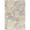 Tapis plat floral intérieur et extérieur beige Greta