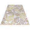 Tapis plat floral intérieur et extérieur beige Greta