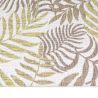 Tapis plat floral intérieur et extérieur beige Greta