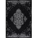 Tapis vintage noir plat intérieur et extérieur Marocco