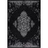 Tapis vintage noir plat intérieur et extérieur Marocco